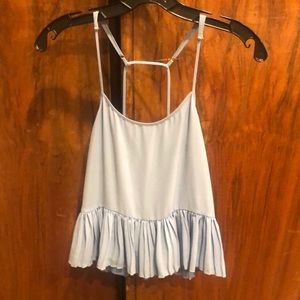 Elizabeth and James baby blue blouse